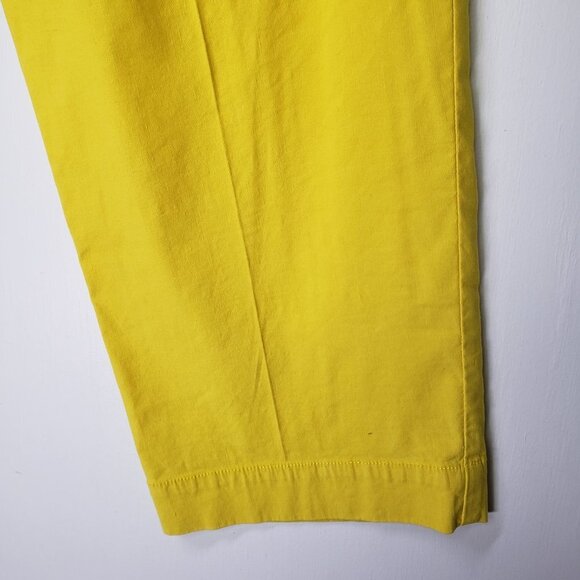 by‎ Anthropologie Pleated Tapered Trousers 2 Yellow Pants - Picture 3 of 11